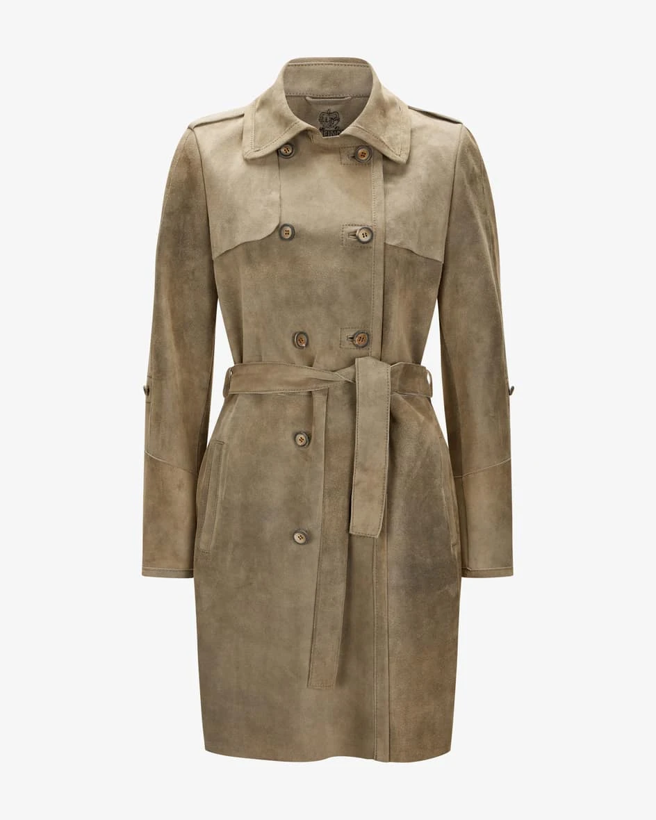 Lady Trench Light Ledermantel Beige 3 Lady Trench Light Ledermantel Beige