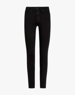 Skinny Jeans High Rise Slim Illusion Luxe Schwarz