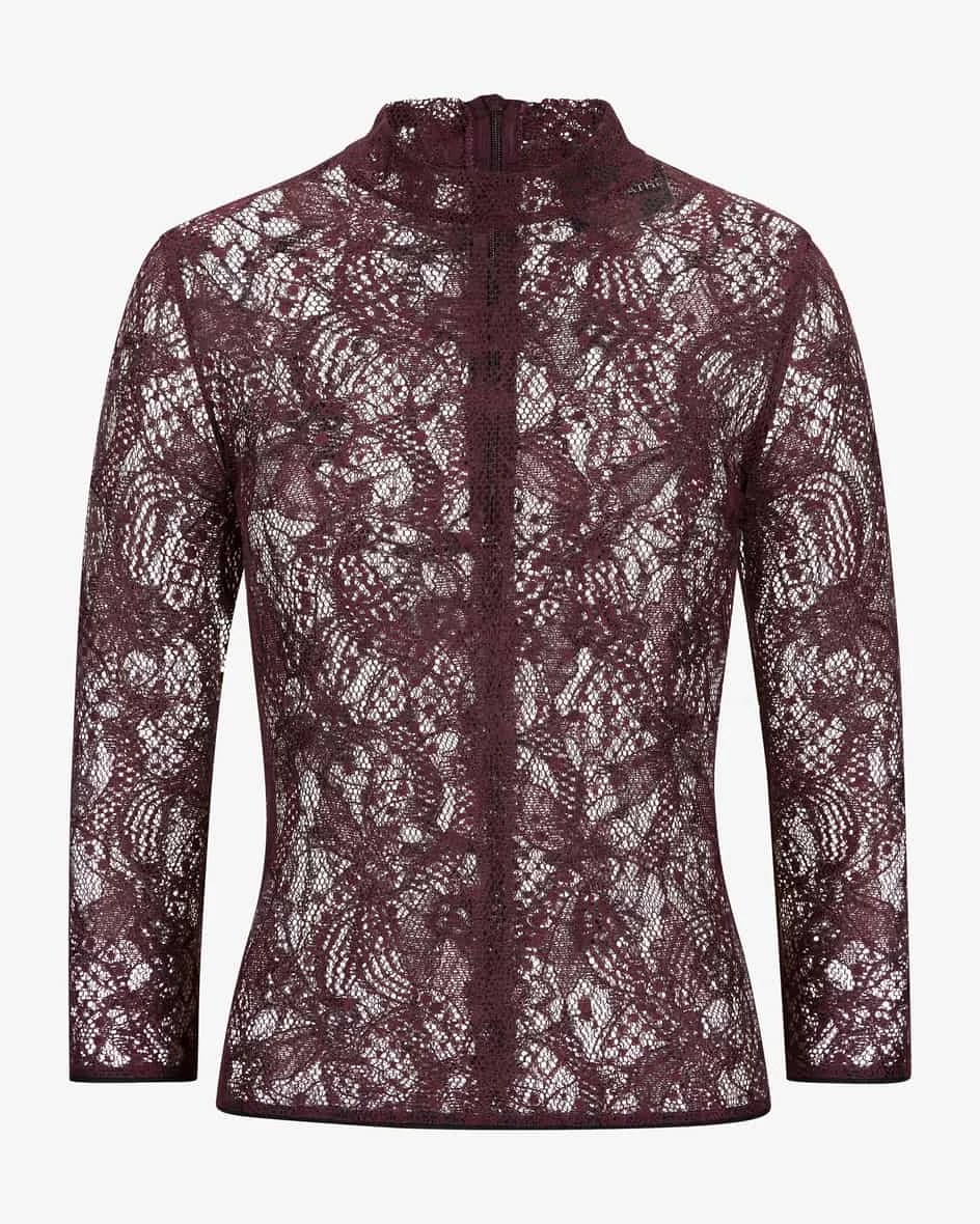 Lina Trachten-Spitzenbluse Rot 3 Lina Trachten-Spitzenbluse Rot