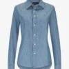 Jeansbluse Classic Fit Blau