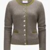 Trachten-Cashmere-Strickjacke Grau -Damenmodegeschäft 00721053 017 1