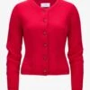 Trachten-Cashmere-Strickjacke Rot -Damenmodegeschäft 00721054 018 1
