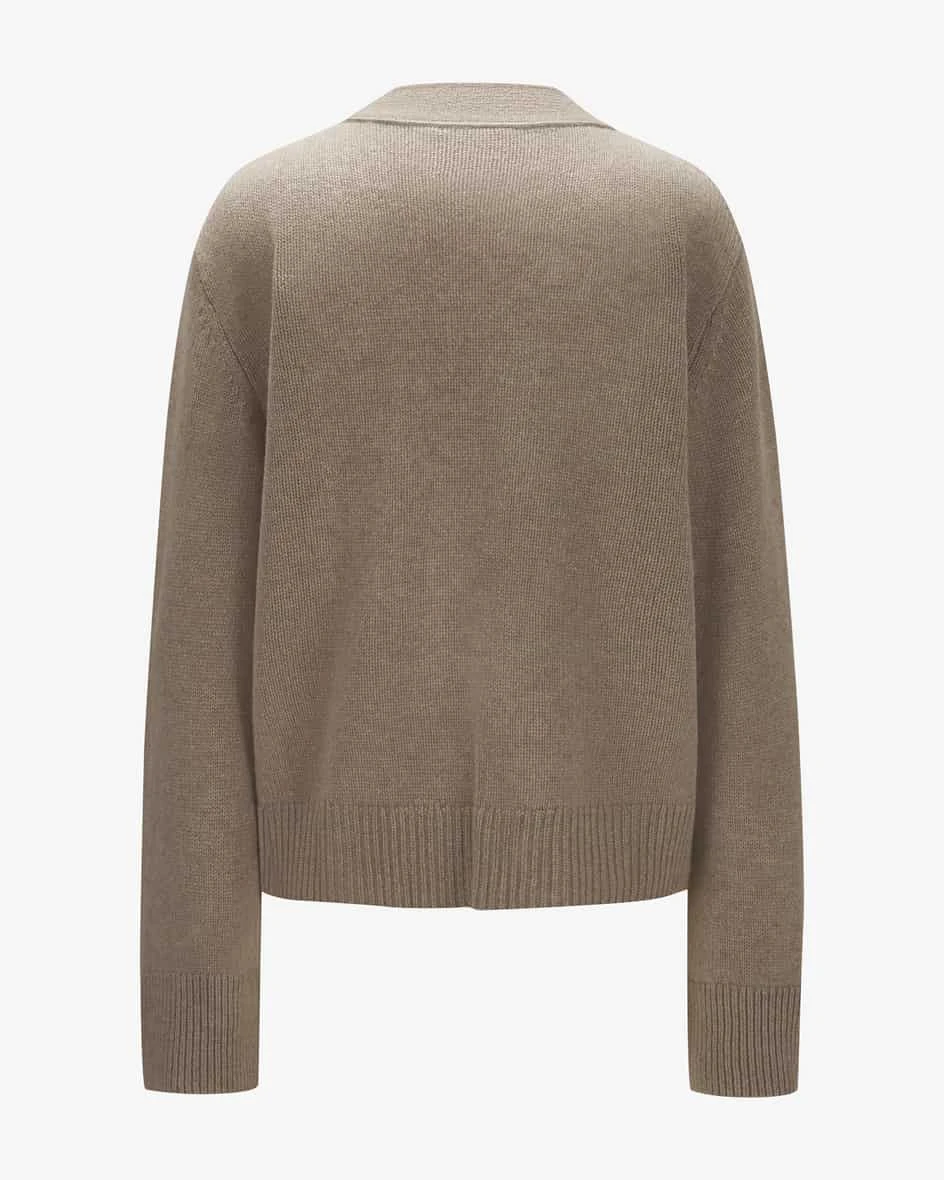 Danni Cashmere-Strickjacke Taupe 4 Danni Cashmere-Strickjacke Taupe – Bild 2