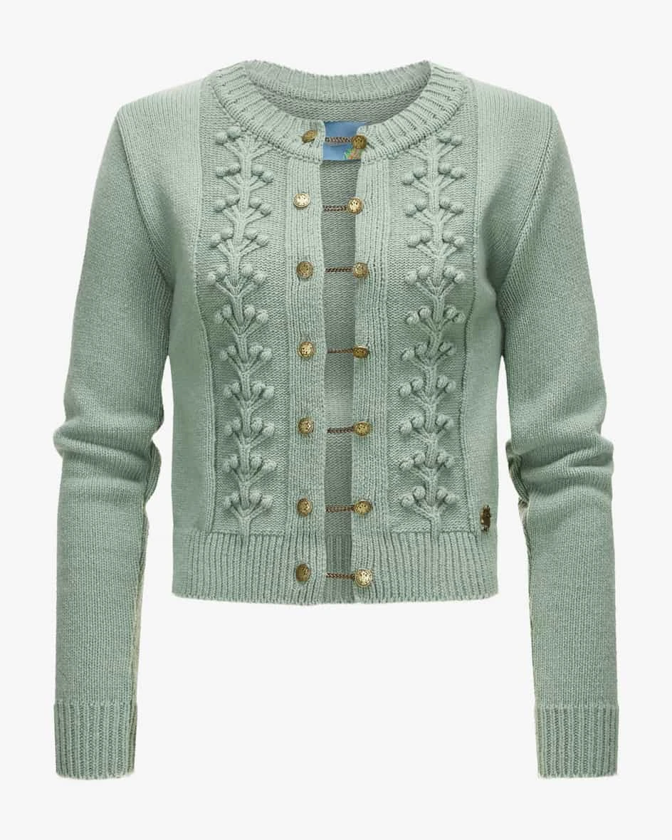 Trachten-Strickjacke Grün 3 Trachten-Strickjacke Grün