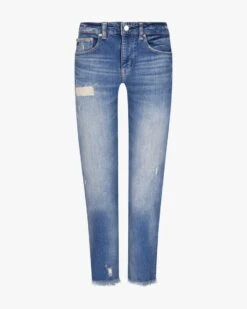 Girlfriend 7/8-Jeans Blau