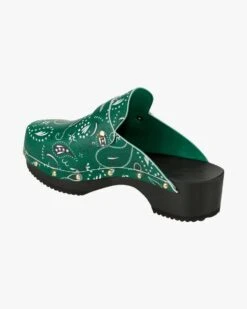 Bandana Clogs Grün -Damenmodegeschäft 00750357 001 3