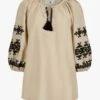 Cococabana Leinenbluse Beige -Damenmodegeschäft 00753973 001 11