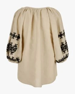 Cococabana Leinenbluse Beige 5 Cococabana Leinenbluse Beige -Damenmodegeschäft 00753973 001 21