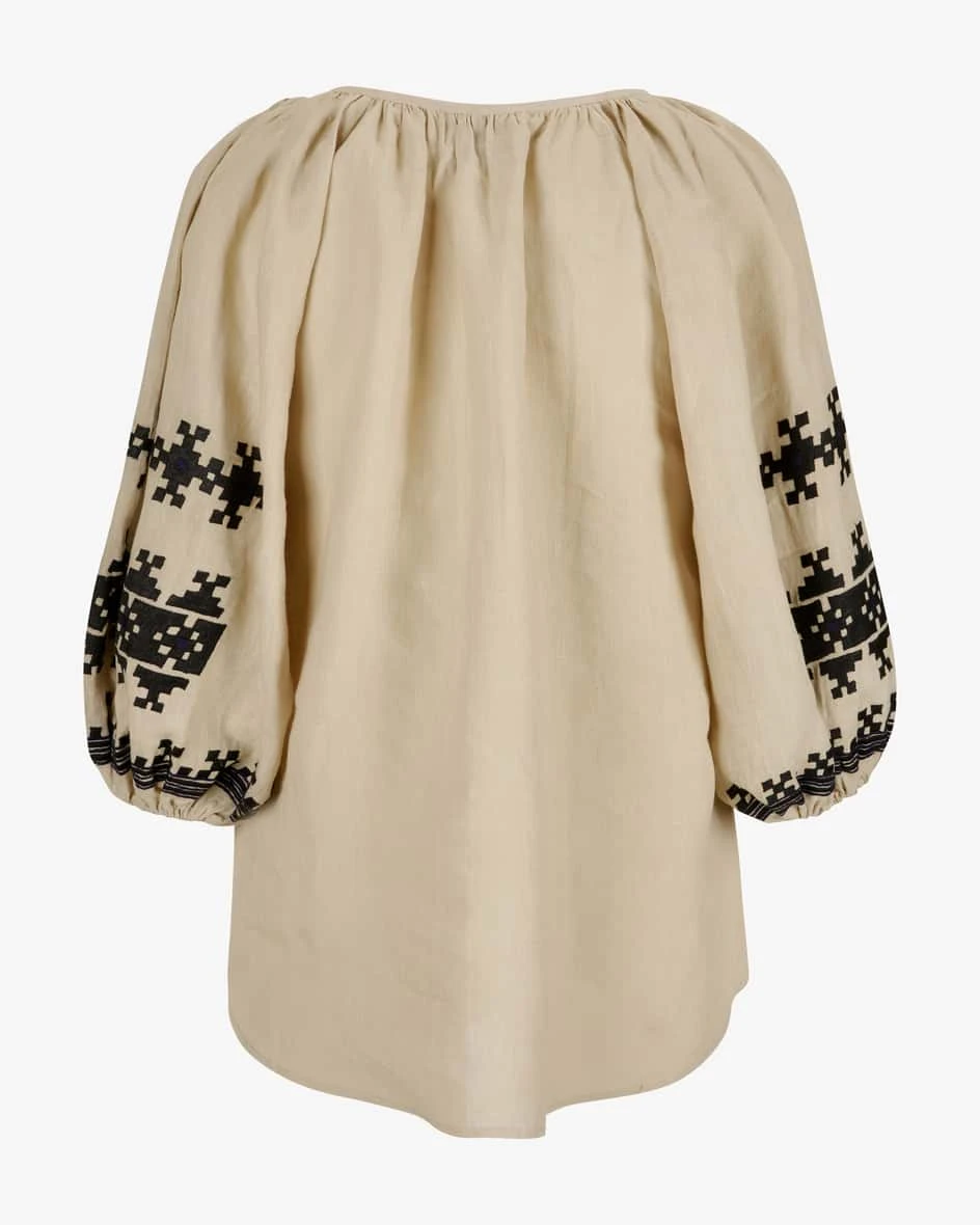 Cococabana Leinenbluse Beige 4 Cococabana Leinenbluse Beige – Bild 2