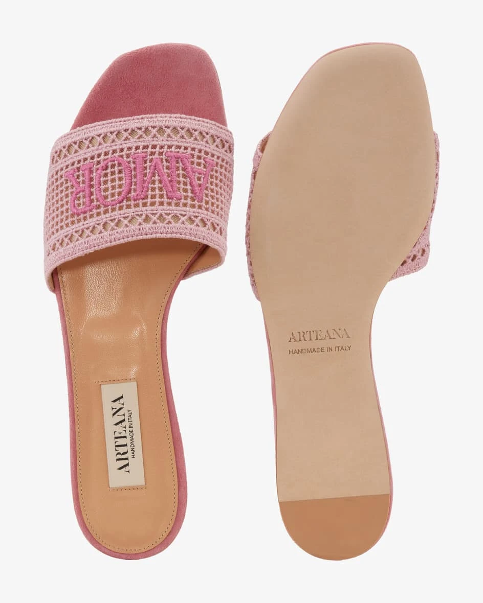 Roma Flat Amore Sandalen Rosa 7 Roma Flat Amore Sandalen Rosa – Bild 5
