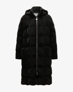 Pyramide Daunenmantel Schwarz