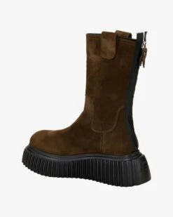 Boots Oliv -Damenmodegeschäft 00762982 001 36