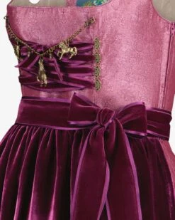 Pferdeherz Dirndl Lang Mit Samtschürze Violett -Damenmodegeschäft 00763303 002 3
