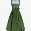 Midi-Dirndl Mit Schürze Oliv -Damenmodegeschäft 00763542 001 11
