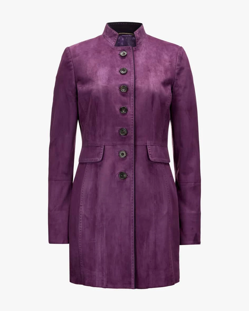 Agatha Leder-Trachten-Gehrock Violett 3 Agatha Leder-Trachten-Gehrock Violett