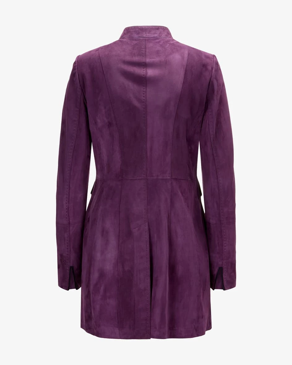 Agatha Leder-Trachten-Gehrock Violett 4 Agatha Leder-Trachten-Gehrock Violett – Bild 2
