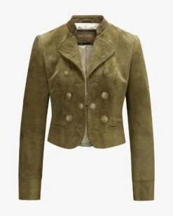 Anna-Lena Trachten-Lederjacke Grün