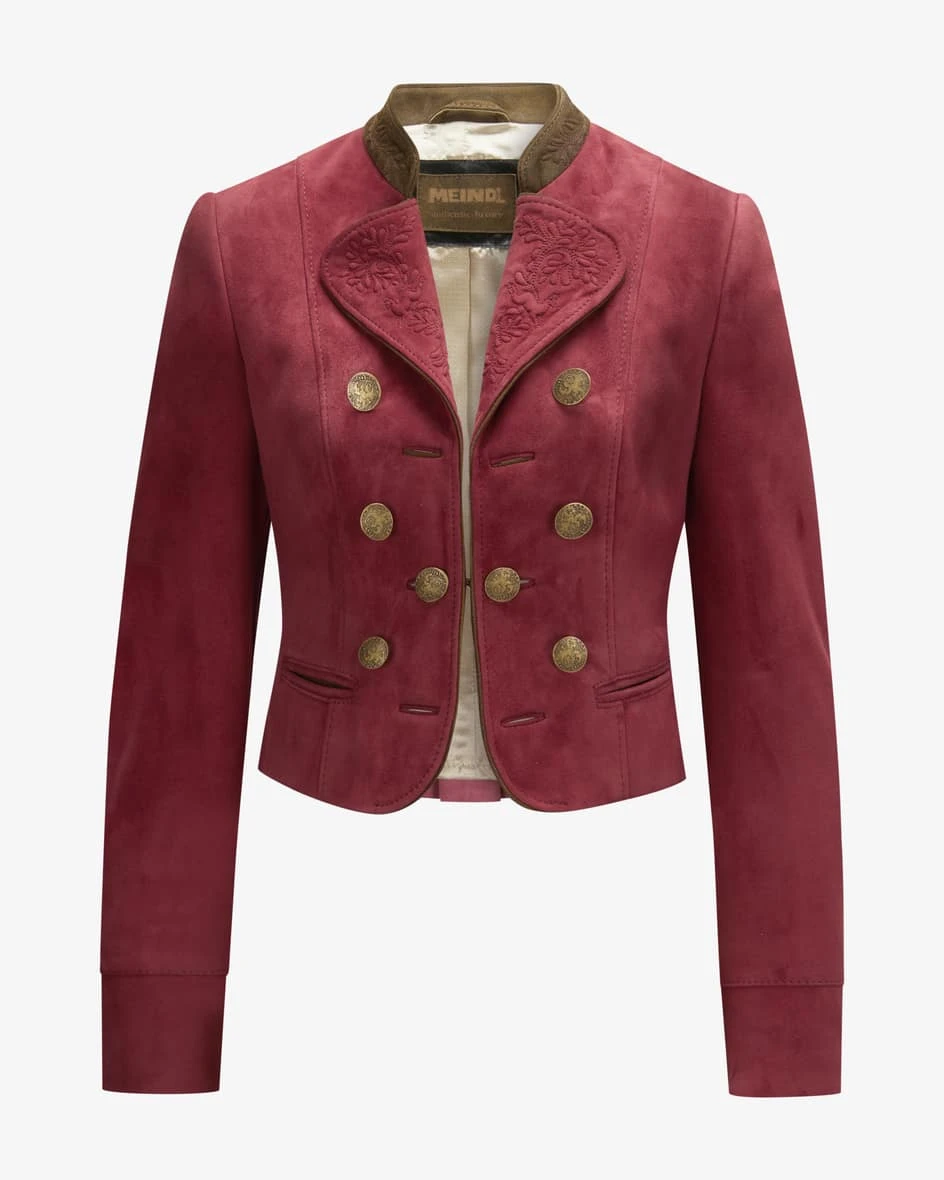 Anna-Lena Trachten-Lederjacke Pink 3 Anna-Lena Trachten-Lederjacke Pink