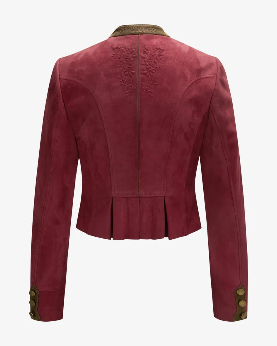 Anna-Lena Trachten-Lederjacke Pink 4 Anna-Lena Trachten-Lederjacke Pink – Bild 2