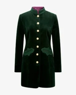 Ingaischler Samt-Trachtengehrock Grün