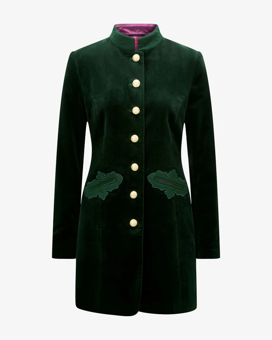 Ingaischler Samt-Trachtengehrock Grün 3 Ingaischler Samt-Trachtengehrock Grün