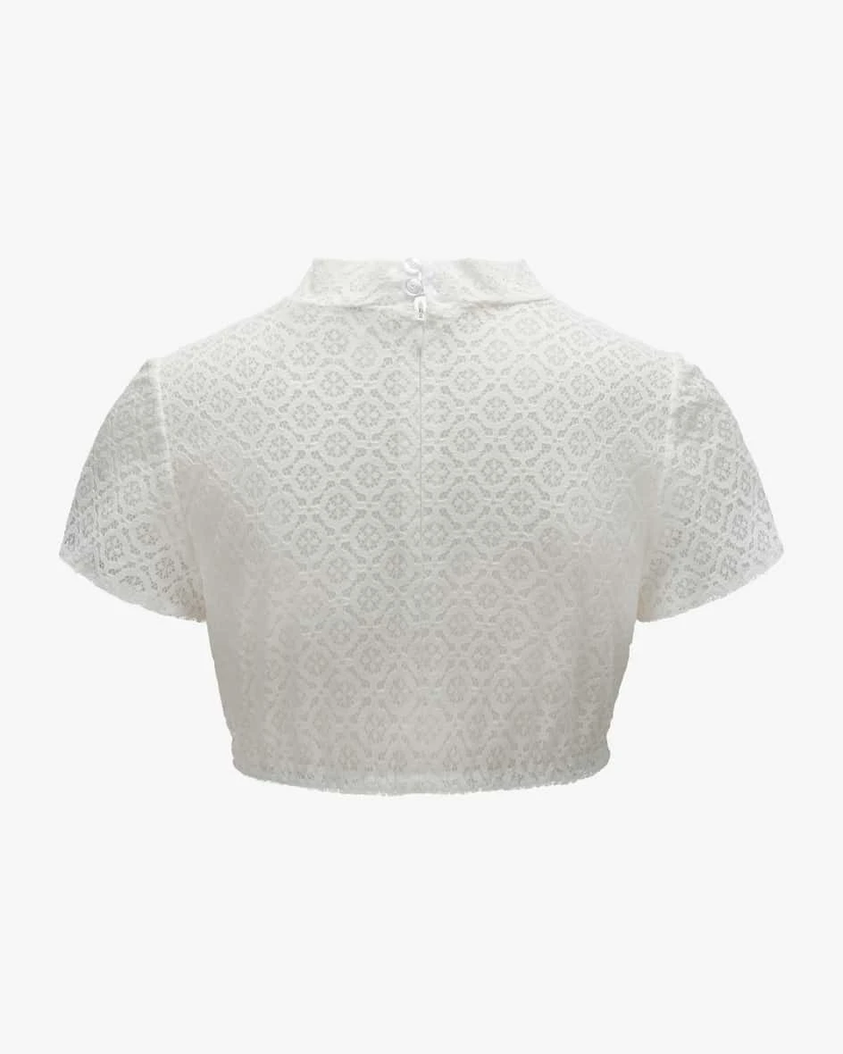 Inga Dirndlbluse Weiß 4 Inga Dirndlbluse Weiß – Bild 2