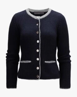 Trachten-Strickjacke Blau