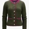 Trachten-Strickjacke Oliv -Damenmodegeschäft 00764237 004 1