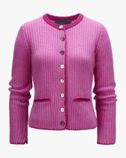 Trachten-Strickjacke Rosa