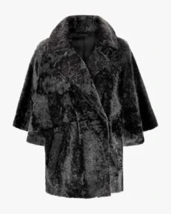 Sandras Brissa Wende-Pelzjacke Grau