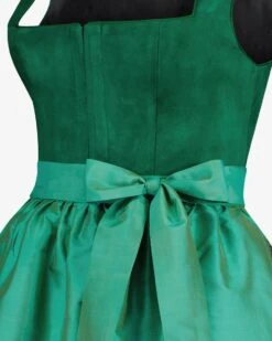 Panama Midi-Dirndl Mit Seidenschürze Grün -Damenmodegeschäft 00765187 001 31