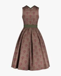 Dirndl Midi Mit Schürze Oliv -Damenmodegeschäft 00765775 001 2