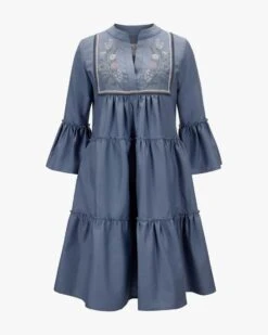 Trachtika Trachten-Kleid Blau