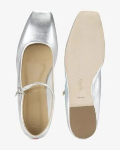 Uma Ballerinas Silbern -Damenmodegeschäft 00767930 002 5