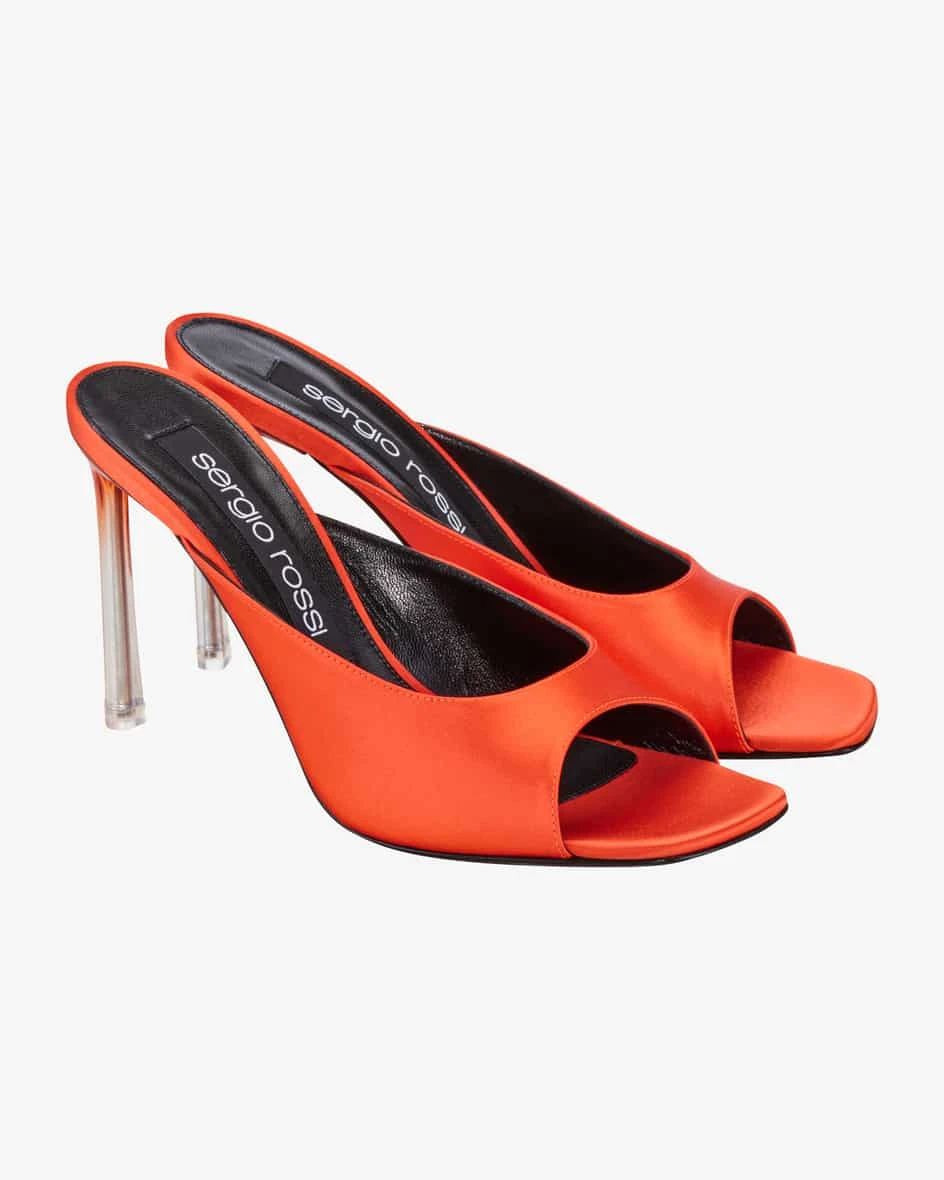 Sabot Sandaletten Orange 4 Sabot Sandaletten Orange – Bild 2