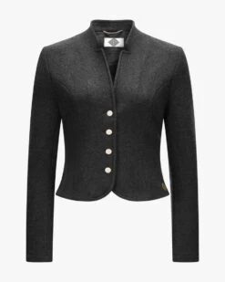 Balena Trachten-Strickjacke Grau