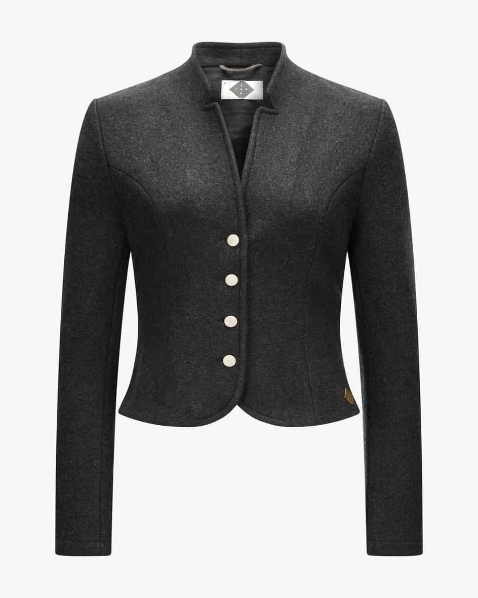 Balena Trachten-Strickjacke Grau 3 Balena Trachten-Strickjacke Grau