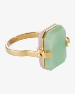 Sandwich Deco Ring Golden -Damenmodegeschäft 00769690 002 3