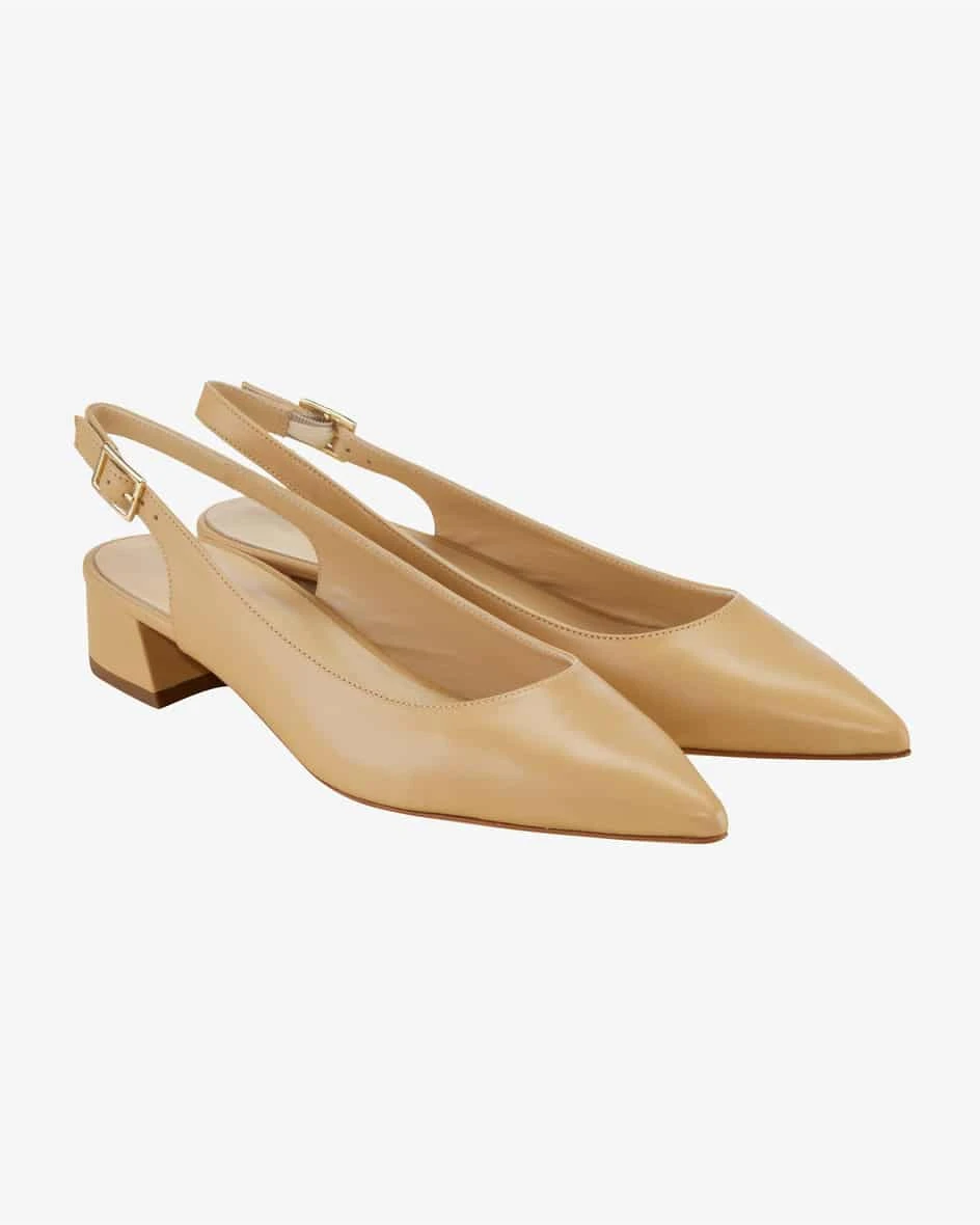 Slingback-Pumps Beige 4 Slingback-Pumps Beige – Bild 2
