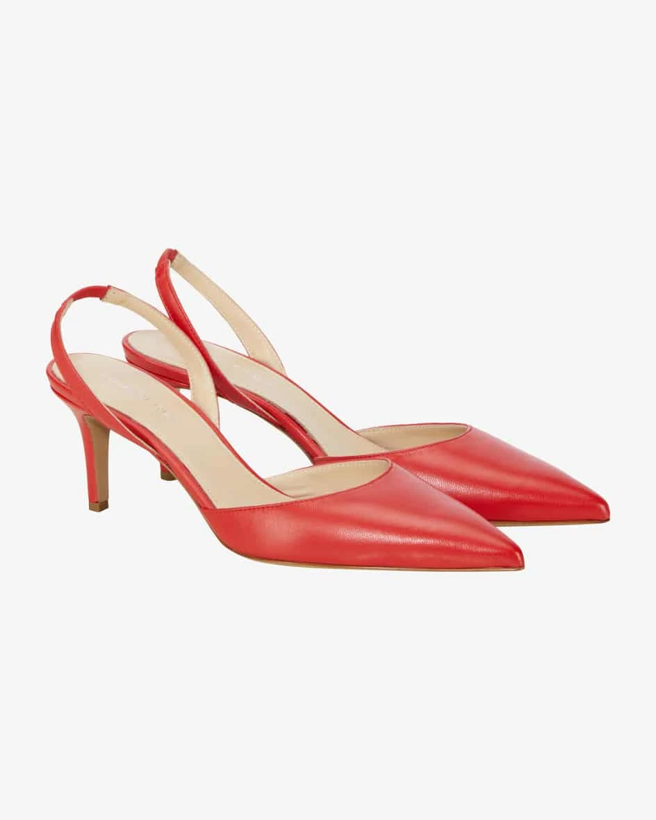 Plotter Slingback-Pumps Rot 4 Plotter Slingback-Pumps Rot – Bild 2