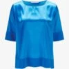 Seiden-Blusenshirt Blau 1 Seiden-Blusenshirt Blau -Damenmodegeschäft 00772124 005 1