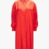 Seiden-Hemdblusenkleid Rot -Damenmodegeschäft 00772125 001 1