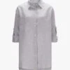 Leinen-Hemdbluse Grau