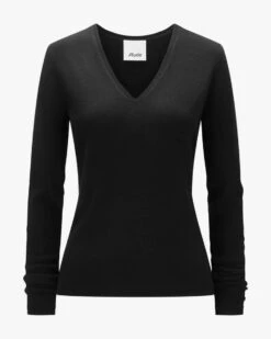 Cashmere-Pullover Schwarz