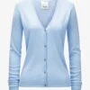 Cashmere-Strickjacke Blau -Damenmodegeschäft 00773415 004 1
