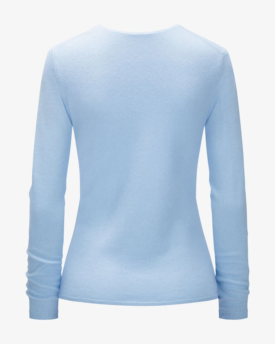 Cashmere-Strickjacke Blau 4 Cashmere-Strickjacke Blau – Bild 2