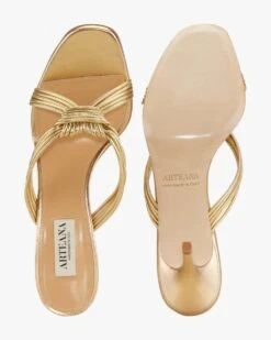 Capri Sandaletten Golden -Damenmodegeschäft 00774317 001 5