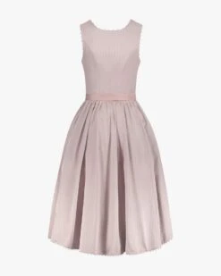 Napoli Midi-Dirndl Mit Seidenschürze Violett -Damenmodegeschäft 00775771 001 2