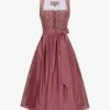 Festdirndl Midi Mit Schürze Pink