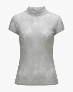 Charlotte Trachten-Blusenshirt Grau